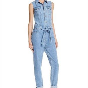 levi's tapered denim jumpsuit